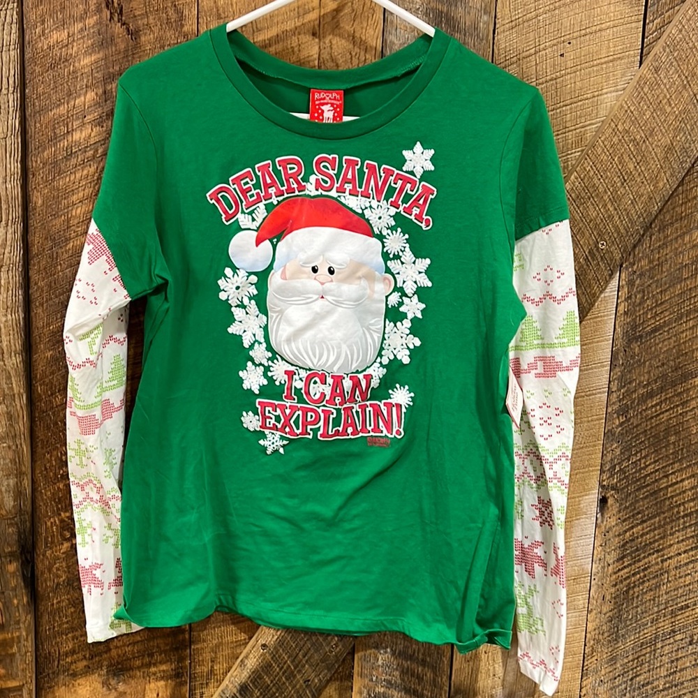 NWT Dear Santa long sleeve kids T shirt